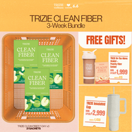 TRIZIE Clean Fiber 3 Week Bundle (21 sachets total) [Weight Loss & Detox with Psyllium Fiber]