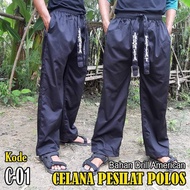 Celana Silat Hitam Panjang Polos Pangsi Komprang Untuk Cowok Pria Dewasa Kualitas Premium