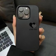 Casing iPhone 11 12 13 14 15 16 17 Pro Max Love fashion simple Case For iPhone 14 15pm 14PM 16PM 17P