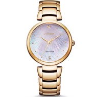 [𝐏𝐎𝐖𝐄𝐑𝐌𝐀𝐓𝐈𝐂] Citizen Eco-Drive EM0853-81Y EM0853 L Mother of Pearl 50m Sapphire Elegant Ladies Watch