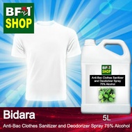 Antibacterial Clothes Sanitizer and Deodorizer Spray (ABCSD) - 75% Alcohol with Bidara - 5L