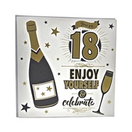 GREETING CARD - HALLMARK - 18th BIRTHDAY CARD -ENJOY YOURSELF & CELEBRATE - UK
