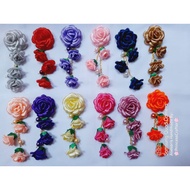 MAWAR BROS HIJAB ROSE FLOWER JUNTAI FLOWER DIAMETER 3CM BROS LENGTH 10CM (unit)