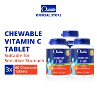 [Bundle of 3] Vitamin C Buffered C-500 (60s)- Ocean Health (For Immunity| Chewable Vitamin C Tablet| Vegetarian)