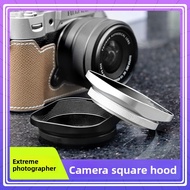 Aluminum alloy square lens hood, suitable for mirrorless and DSLR cameras, 37/39/40.5/46/43/52/49mm 