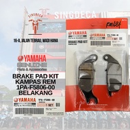 【 100% ORIGINAL 】 BRAKE PAD 1PA-F5806-00 YAMAHA LC135 V8 Y15ZR Y16ZR EZ115 FZ150 PART ACCESSORIES