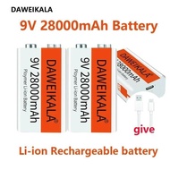 9V28000Ah Rechargeable lithium-ion battery mini USB Toy microphone remote control KTV Use