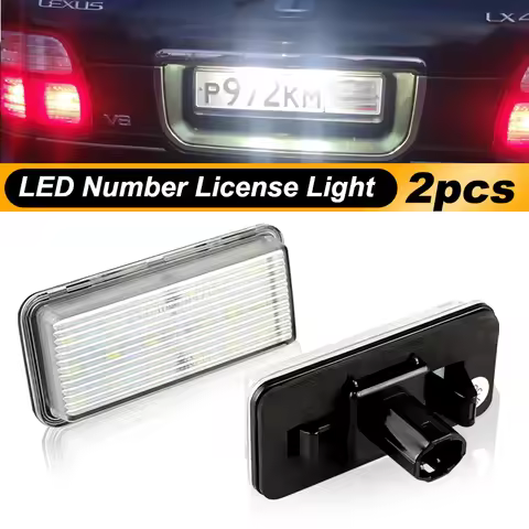 2Pcs 12V Car LED Number License Plate Light White for Lexus LX470 (UZJ100) 1998-2007 LX570 (URJ200) 
