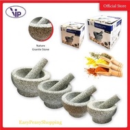 Rayaco High Quality Mortar &amp; Pestle Granite Stone/Guacamole Salsa Maker/ Stone Mortar/Lumbang Alu/Mashed chili