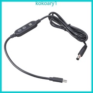 KOKO Type C to 5 5x2 1mm Power Cable Router Cord 5V 9V 12V 15V 20V Adjustable with Switching for Opt
