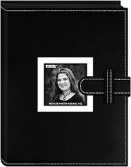 Pioneer Photo Albums 24 Pocket Sewn Leatherette Frame Cover Album with Strap Closure for 4 by 6-Inch