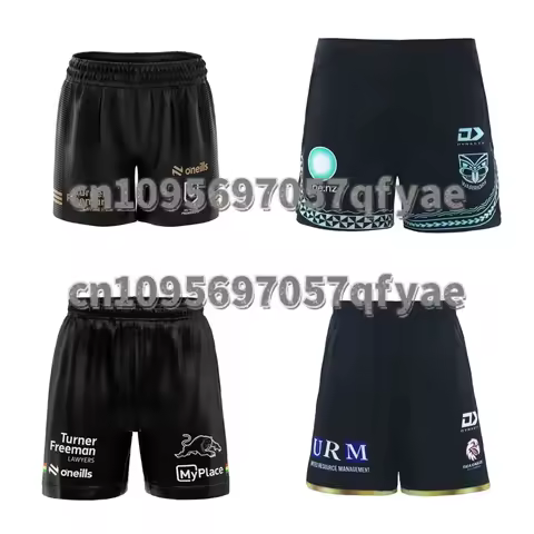 Kids 2025 NRL Melbourne Australia Panthers Bunny Manly Seahawks Rugby Shorts Quick Drying Motorcycle