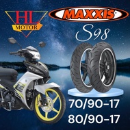 TAYAR MAXXIS LC135 70/90-17 &amp; 80/90-17 DIAMOND &amp; VICTRA S98 LC V1 V2 V3 V4 V5 V6 V7 V8 3D NEW MAXXIS F1 YAMAHA LC135