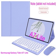 Samsung Galaxy Tab A7 Lite Case with Keyboard Tab A7 Lite 8.7 SM-T220 SM-T225 Bluetooth Keyboard Mouse Cover Tablet Case