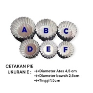 Cetakan kue pie susu / kue kering isi 20pcs