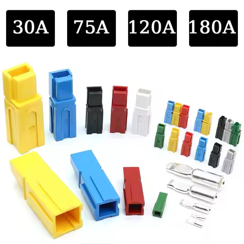 10/20/100 Pcs Anderson Type Single Pole 30A 75A 120A 180A Plug 600V DC Battery Connector UPS Power P