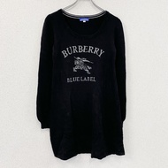 BURBERRY BLACK LABEL羊毛針織連身裙，黑色，38 碼，古著。