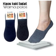 MATA Invisible Ballet Socks for Men and Women Short Below the Ankle Plain