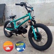 Frame Rangka Double Shock Belakang Motor Bmx Cub