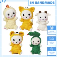 Handmade Crochet Stuffed Animals - 12 Zodiac Animals