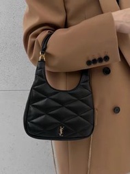 YSL Sade 羊皮革 Hobo 單肩包 手袋 黑色