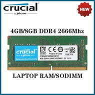 Crucial Ram DDR4 4GB 8GB 2133mhz 2400mhz 2666MHZ 3200MHZ SO-DIMM 1.2V Notebook Memory Computer Acces