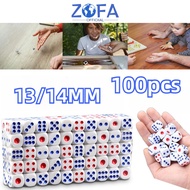 100pcs Plastic Goods Polyhedral Dice Dice Toy Dice Game Dice Shake Plastic Dice Plastic Dice