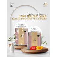 Card Holder 7 Slot C6 Aura Custom Logo Nama Inclued Aesthetic Rounded untuk Souvenir Wedding Seminar