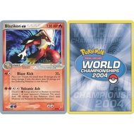 English Pokemon Blaziken EX - 89/95 - 2004 World Championship Card World Championship 2004 Singles