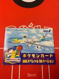 日版ANA 飛機版 Pokémon 老背卡牌 非賣品 閃電鳥火焰鳥PTCG