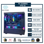 PC Case FPS 03, Ryzen 5 8400F, Ram 16GB DDR5, VGA RTX 3050 /3060 /5060, New with 36T warranty