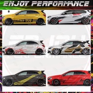 Car Stickers For BMW X2 X3 X4 X6 Mercedes CLA GLE Audi Q5L Q3 Q2 Q7 RSQ8 Decal Vehicle Side Skirt Vi