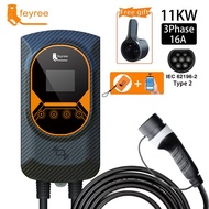 feyree EV Charger Type 2 Wall Charger EV ที่ชาร์จรถไฟฟ้า Wallmounted สถานีชาร์จ APP Wallbox 7KW 11kw