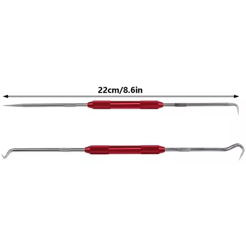 Double Pointed Scraper Metal Hook and Pick Set 45 Degrees 90 Degrees Pointed Mark Tool for Carpenter