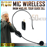 COD TaffSTUDIO Wireless UHF Call Center Mic with Transmitter / mik buat imam sholat / mic imam mesji