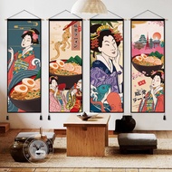 Japanese Gourmet Fabric Paintings B & B Restaurant Wall Decoration Background Cloth Izakaya Sushi Re