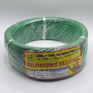 100 Meters Single Wire 1x1.5mm In Green, [Copper Wire]
