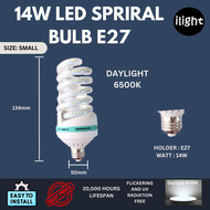 14W Clear LED Bulb  E27 6500K 4000K Daylight Coolwhite Spiral Bulb