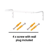 ORIGINAL IKEA MULIG BAR Hanging Clothes Hanger Clothes Rack Wall/ Besi Rak Gantung Baju Bilik Air Ga