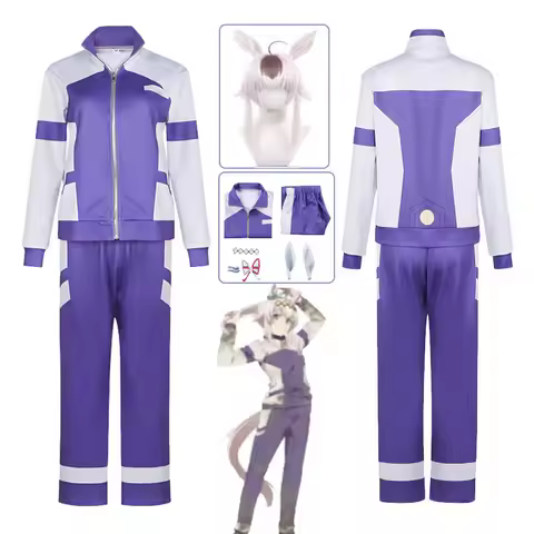 Pretty Derby Oguri Cap Cosplay Costume Wig Blue Sportswear Gymnastic Clothing Women Girls Cute Casua