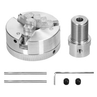 tomobetter Lathe Chuck 3 Jaws/4 Jaws Manual Self-Centering Mounting Bolt for Grinding Milling Turnin