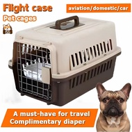 【COD】 Pet carrier travel cage dog crates airline ​approved for