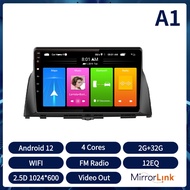 Acodo 2Din 9nch Android 12 Car Radio Mirror Link Multimedia Player IPS Touch Screen Car Audio Stereo For KIA K5 2016-2018 Navigation GPS 4G Wifi 8Cores 8R RAM 128G ROM Steering Wheel Control Headunit Bluetooth AM FM RDS Cooling Fan Car Audio Stereo