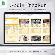 2024 Goal Planner Google Sheets Spreadsheet SMART Annual Goals Tracking & Planning Worksheets Person
