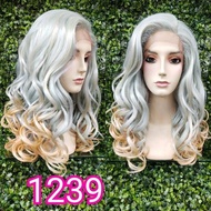 FRONT LACE WIG LACE KOREA WIG PENDEK WIG CURLY RAMBUT ASLI 1239 OMBRE