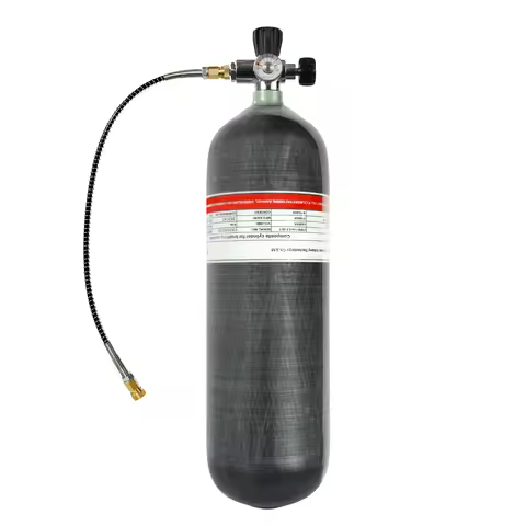 TUXING 300Bar 4500psi 6.8L Carbon Fiber Cylinder High Pressure Cylinder with Large To Small Regulati