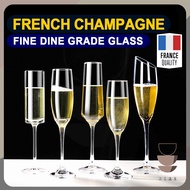 ATAS PREMIUM FRENCH Design Champagne Glass Flute Coupe Sparkling Wine Bar Party Glasses Crystal Clea