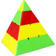 Qiyi 4x4 Pyraminx Cube Stickerless Professional Qiyi Pyraminx 4x4 Cube Education Puzzle Fidget Toys 