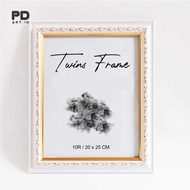 Photo Frame Gold White 10inc (8"x10") 8R Medan