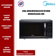 MIDEA (AUTHORISED DEALER) 25L MICROWAVE OVEN EM825AGS-BK - MIDEA WARRANTY MALAYSIA